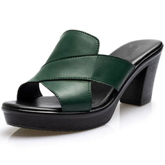 AILEEN - Bekväma blockklack sandaler