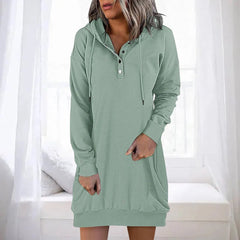 ALLEGRA - Casual huvtröja klänning
