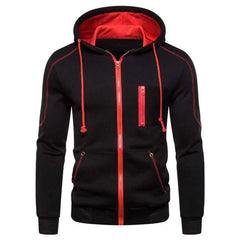 Fleece huvtröja för män