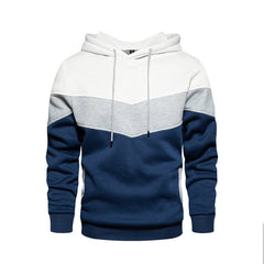 Patchwork-sweatshirt för män