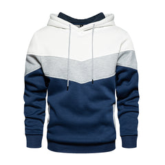 Patchwork-sweatshirt för män