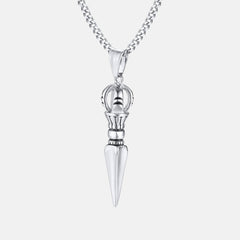 Antonios Saint rostfritt stål halsband Män