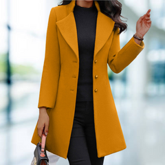 Rowan - Elegant solid lång jacka