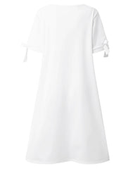 Elegant klänning med delad ärm