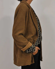 Ledig Blus med V-Ringning