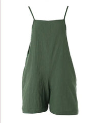 Jumpsuit med avslappnad stil och hängslen