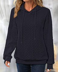 Enfärgad enkel hoodie