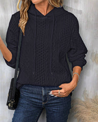 Enfärgad enkel hoodie