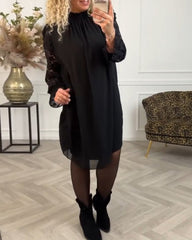 Elegant ärmlös klänning med spets