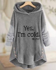 Avslappnad Långärmad Tunikatopp med tryck