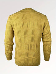 Jumper med rund stickad hals