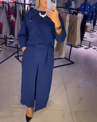 Enfärgad Jumpsuit med fickor