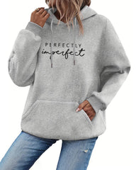 Sweatshirt med huva och fickor