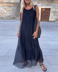 Elegant och flytande slipklänning