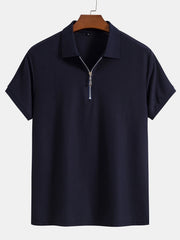 Mesh Zip Polo