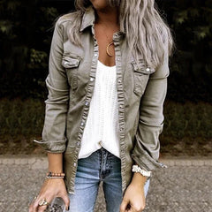 Linnea™ - Jacka i Jeanstyg