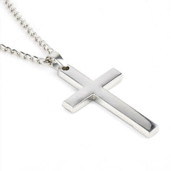 Antonios Cross rostfritt stål halsband Män