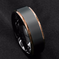 Antonios Classy Stainless Steel Ring Män