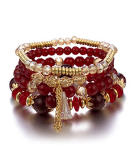 Boho Fringe Multilayer Beaded Armband
